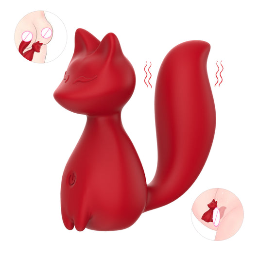 S.P&L Doll Design Powerful Massage Vibrator - long-tailed squirrel