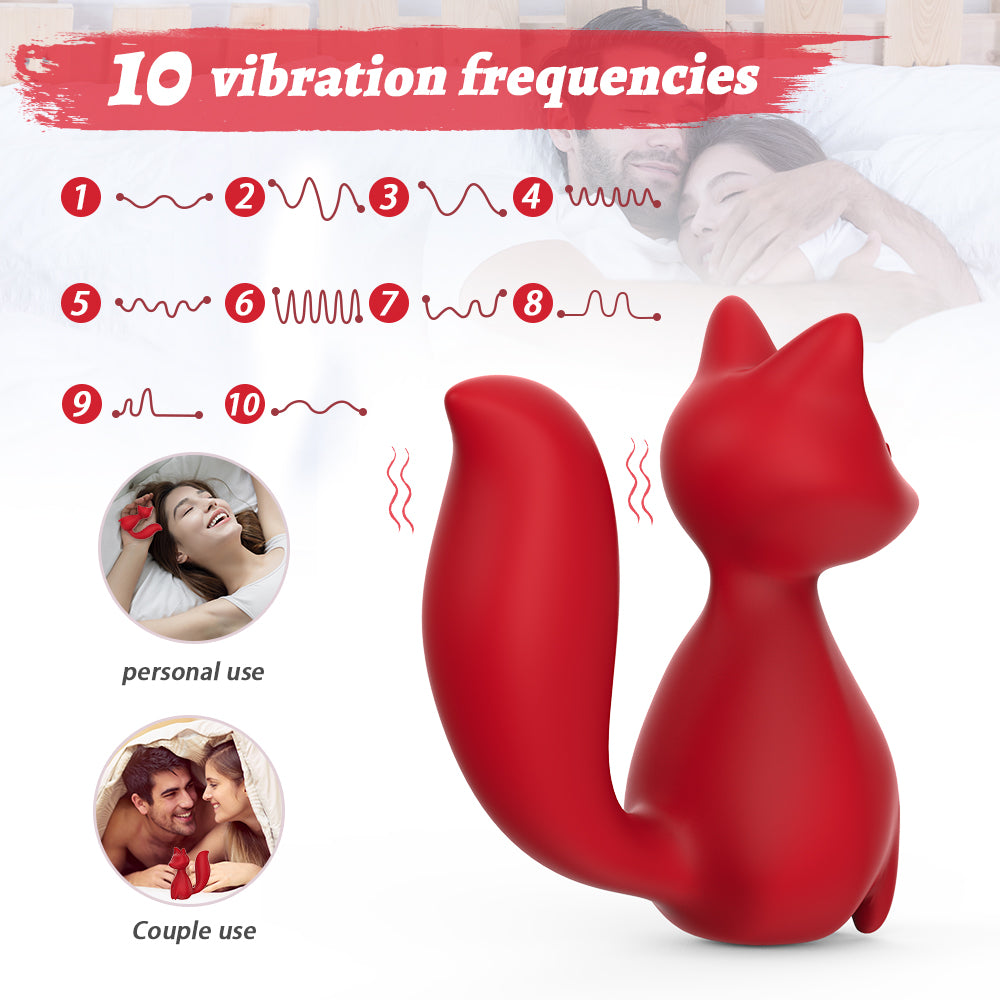 S.P&L Doll Design Powerful Massage Vibrator - long-tailed squirrel